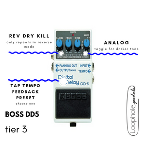 Boss DD5 Digital Delay Mods