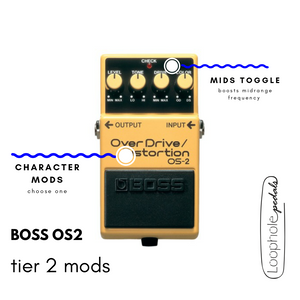 pedal boss overdrive distortion os-2 Boss OS2 Overdrive / Distortion Mods – Loophole Pedals